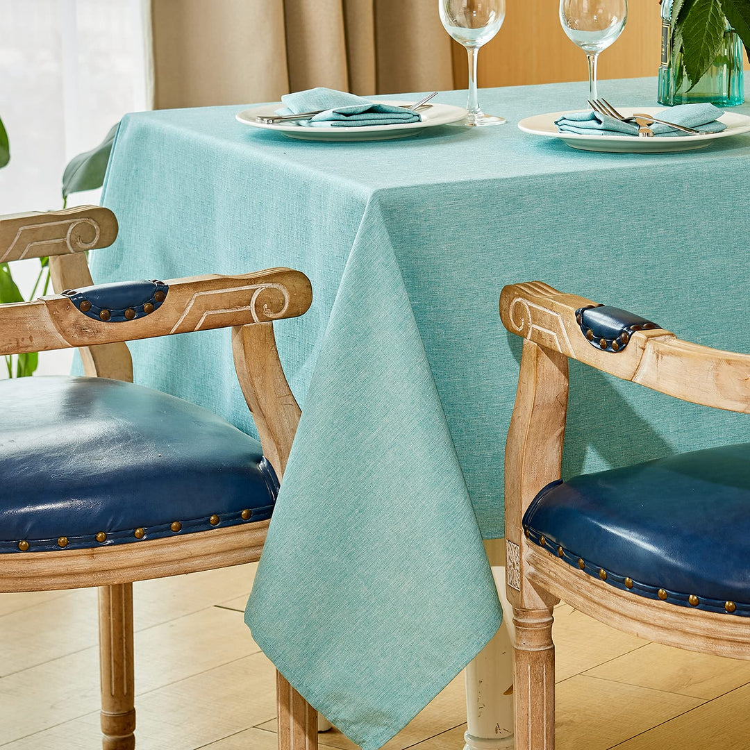 Mebakuk Rectangle Table Cloth Linen Farmhouse Tableclot