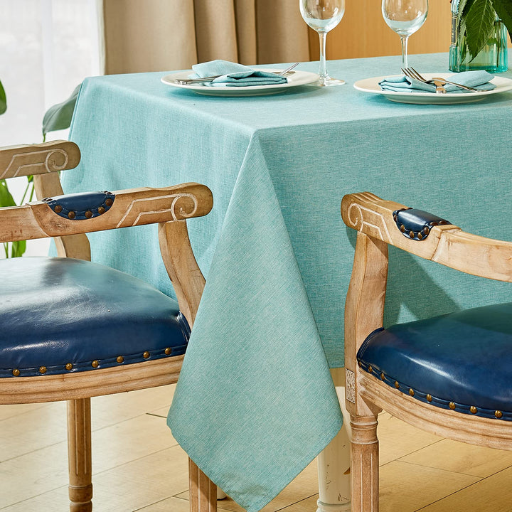 Mebakuk Rectangle Table Cloth Linen Farmhouse Tableclot