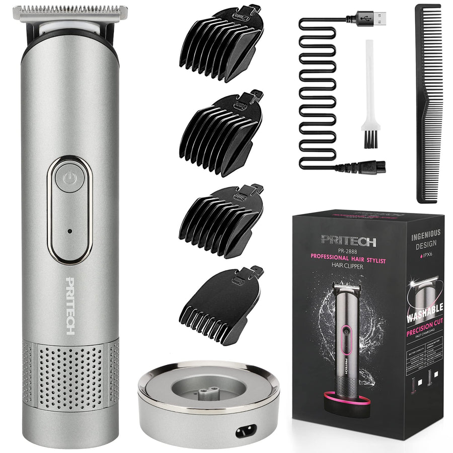 PRITECH Hair Trimmer for Men, Rechargeable Hair Clipper
