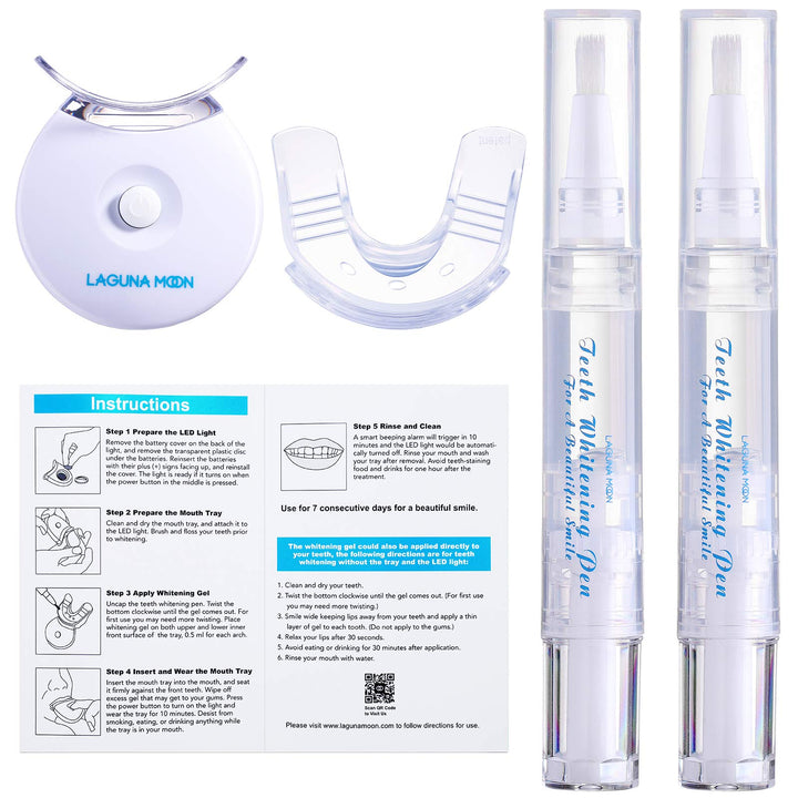 Teeth Whitening Kit with LED Light by Lagunamoon, 35% U