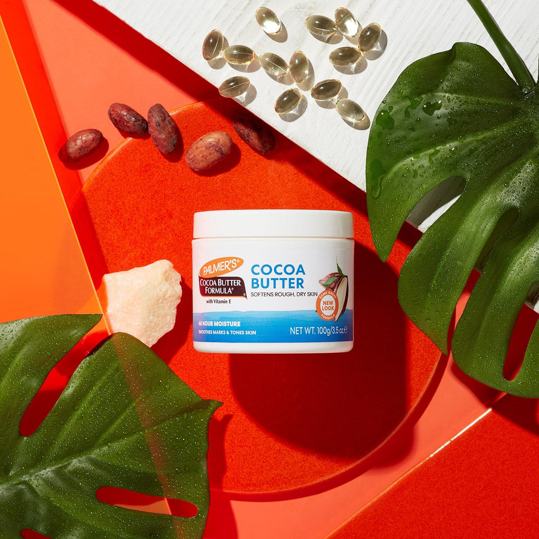 Palmer&#39;s Cocoa Butter Daily Skin Cream For Deep Hydration, Removes Makeup, Soothes Cracked Lips, Heels &amp; Reduction of Scars - 100gm