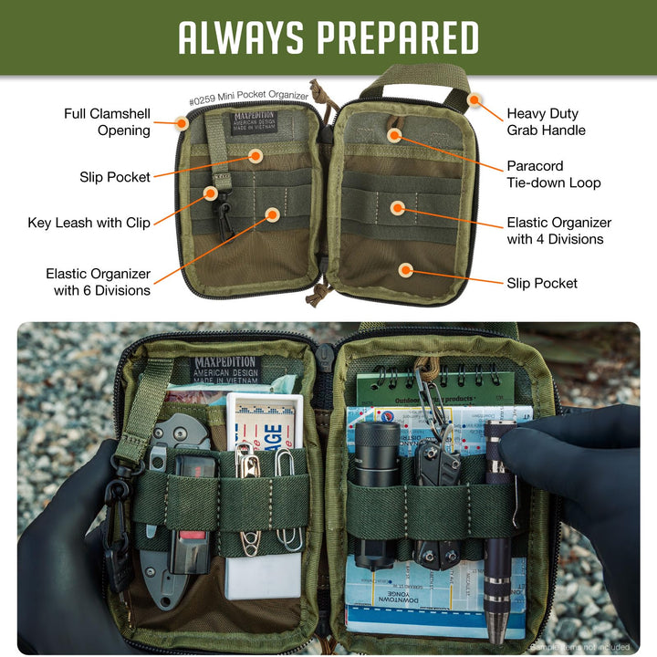 Maxpedition Mini Pocket Organizer (OD Green)