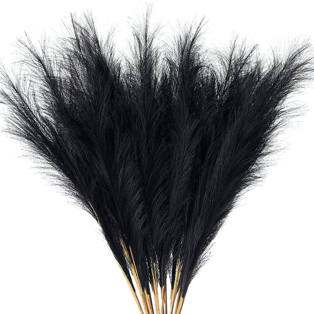 8 PCS Faux Pampas Grass 38/3.1ft Tall Artificial Pompous Grass Large Fake Pompas Branches Plants Floor Vase Filler for Flower Arrangement Home Kitchen Boho Decor (Beige)