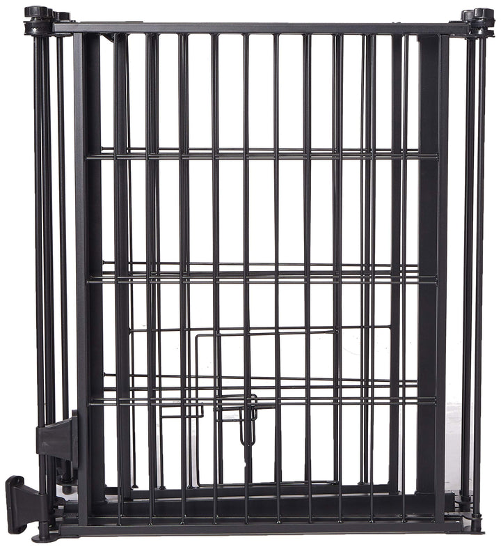 Outdoor Super Wide Pet Pen and Gate Black 28x144 Inch