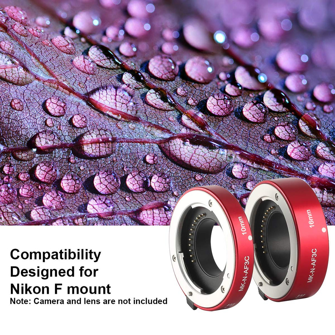 MEKE MK-N-AF3C-RED All Metal Auto Focus Macro Metal Ext