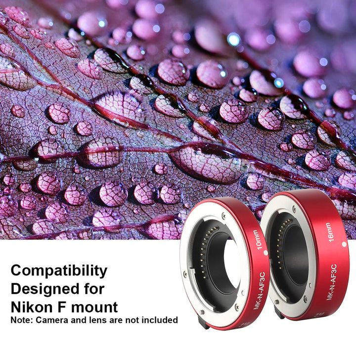 MEKE MK-N-AF3C-RED All Metal Auto Focus Macro Metal Ext
