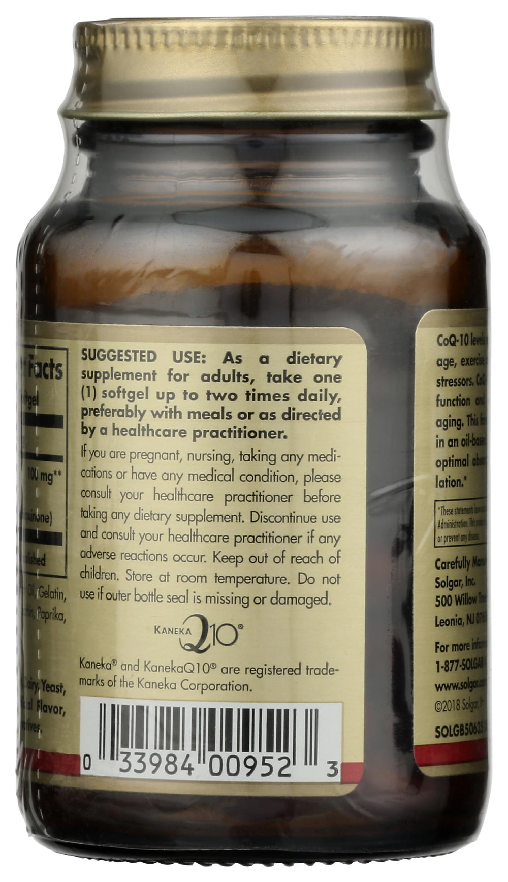 Solgar Megasorb CoQ-10 100 mg, 60 Softgels - Supports Heart Function & Healthy Aging - Coenzyme Q10 Supplement - Enhanced Absorption - Non-GMO, Gluten Free, Dairy Free - 60 Servings