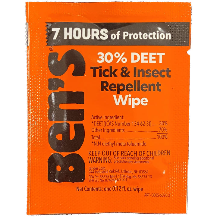 Ben&#39;s 30% DEET Mosquito, Tick and Insect Repellent Wipes, 12 Count, One Color