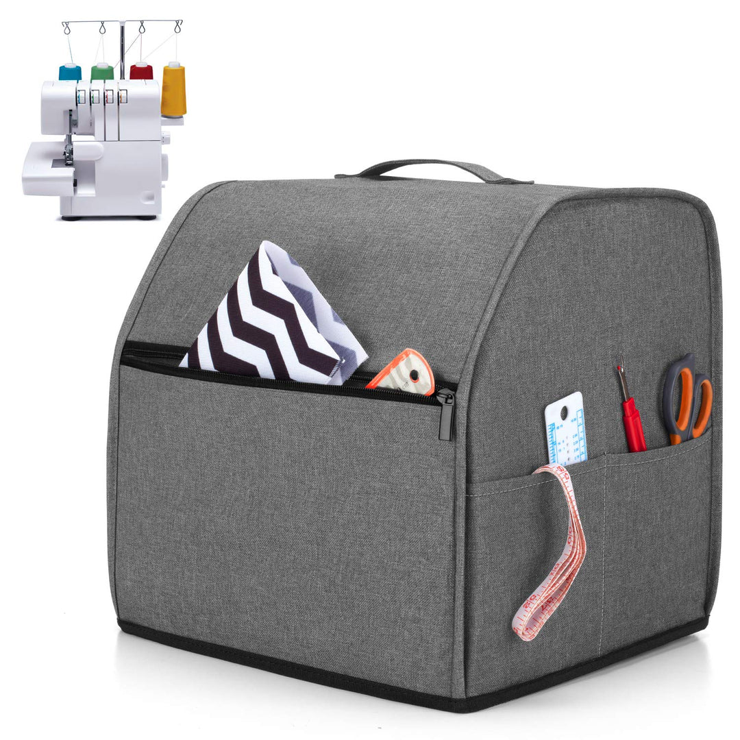 LUXJA Serger Machine Cover with Storage Pockets, Serger