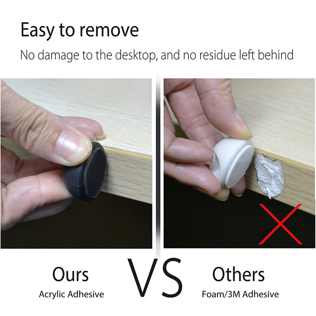 12 Pack Long Lasting Cable Clips, Desktop Cord Holder Hider, Charging Cable Drop Organizer Management System for TV PC Laptop Home Office