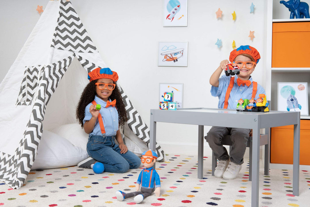 Dress Up Roleplay Set with Bow Tie, Suspenders, Hats, Glasses - For Toddlers