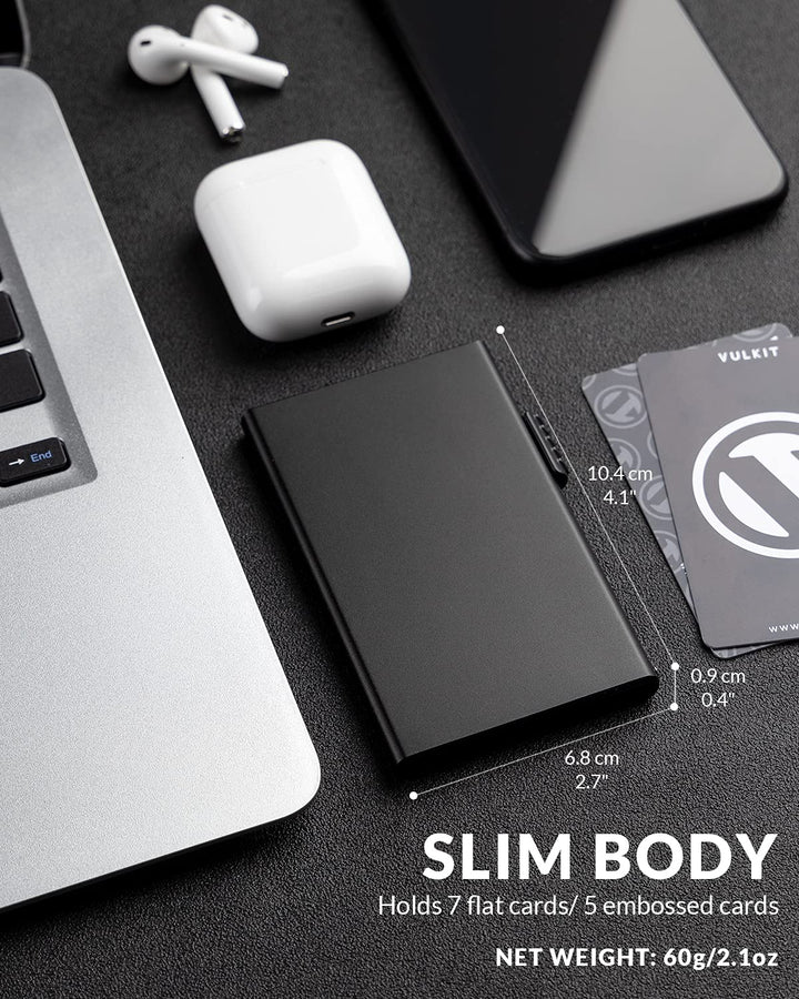 Minimalist Credit Card Holder Pop Up Cards RFID Protection Slim Metal Wallet
