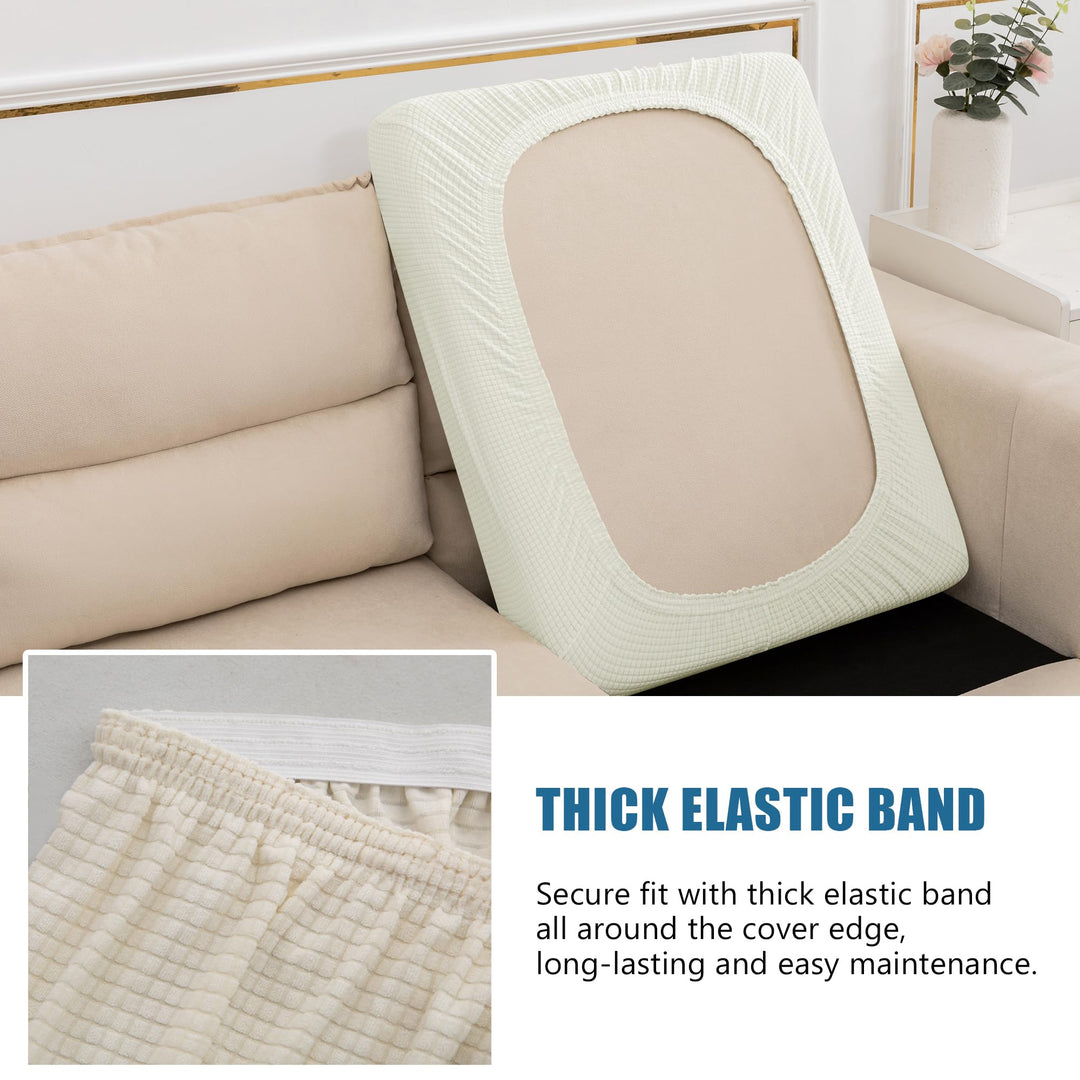 NC HOME Water Resistant Sofa Seat Cushion Covers Couch 