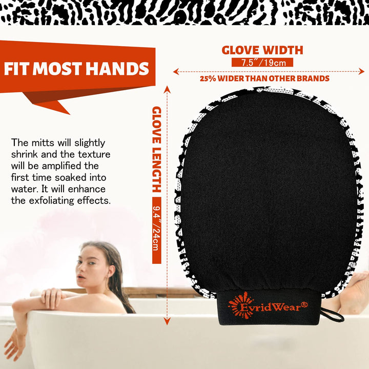 Evridwear Korean Exfoliating Kessa Mitts, Exfoliating G