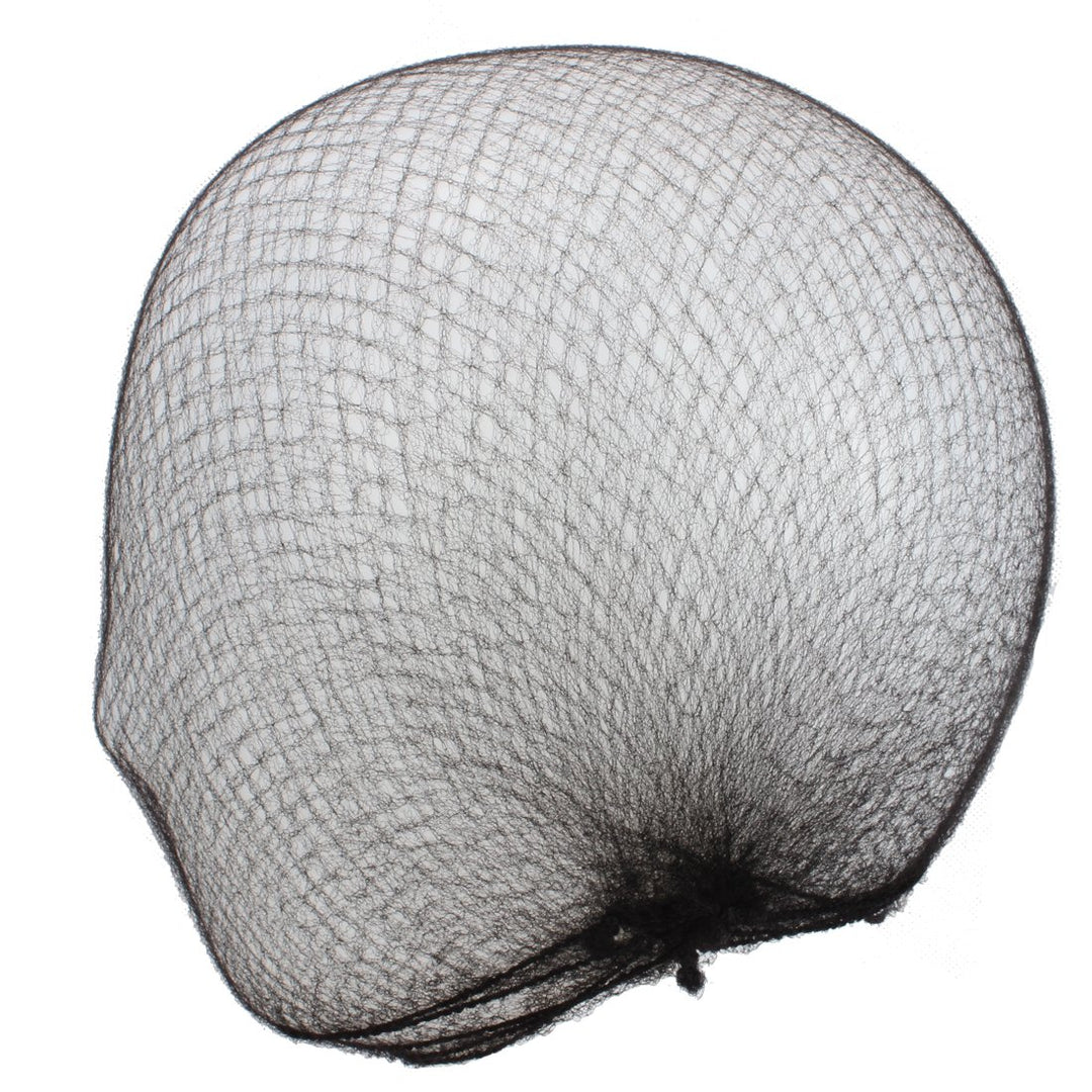 Generic Pack of 20pcs Hair Nets Invisible Elastic Edge Mesh 50cm Black