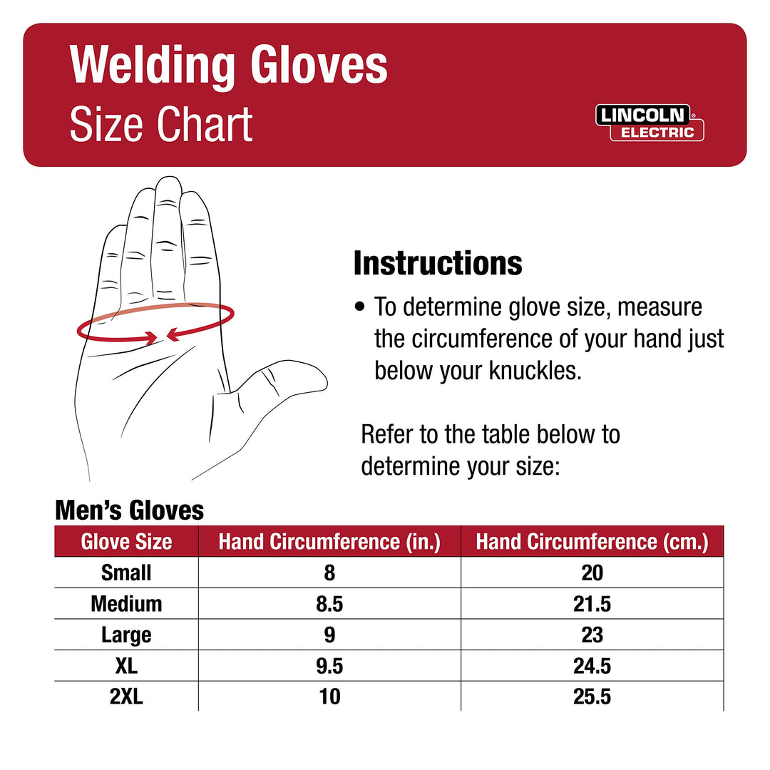 DynaMIG Traditional MIG Welding Gloves | Top Grain Leather | Medium | K3805-M, White