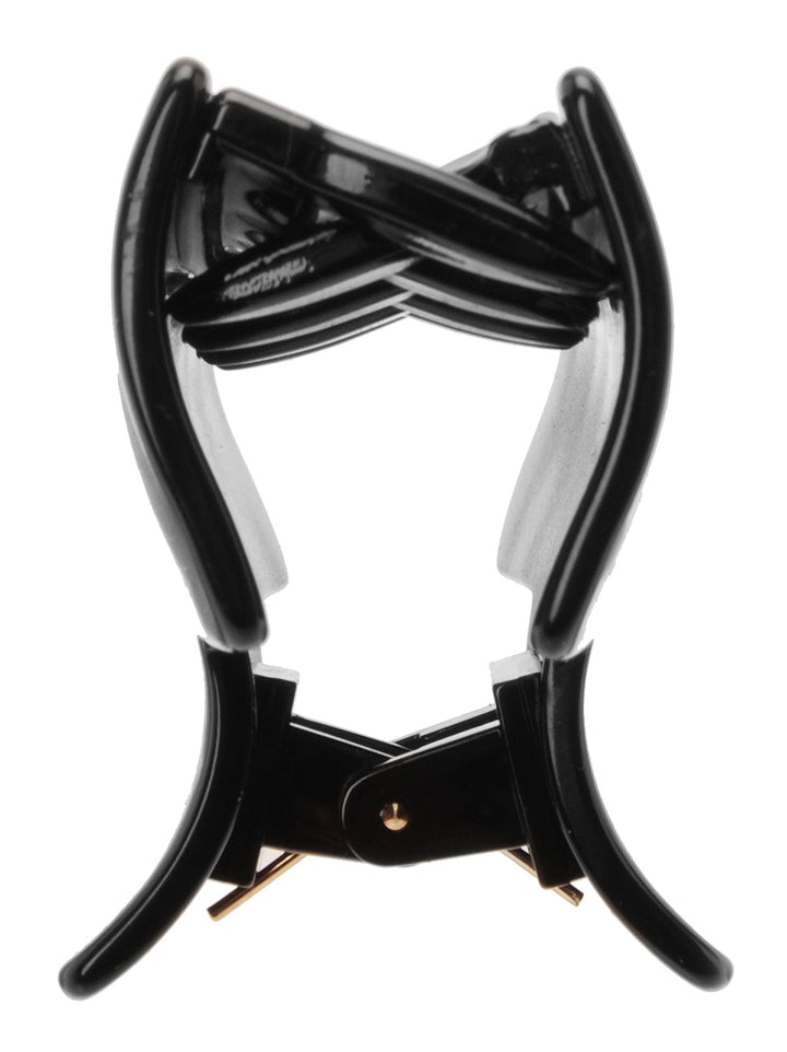 Large Solid Rectangle Jaw Black