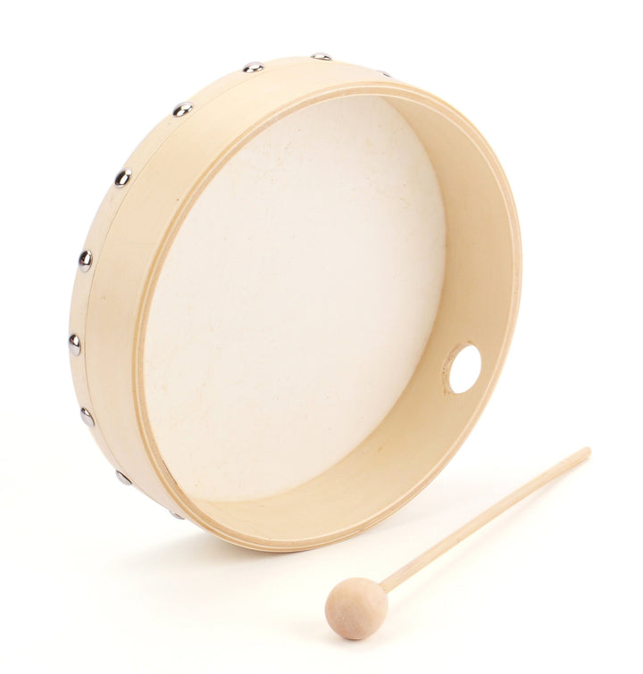 Foraineam 3 Pack 8 Inches Hand Drum Goatskin Drumhead W