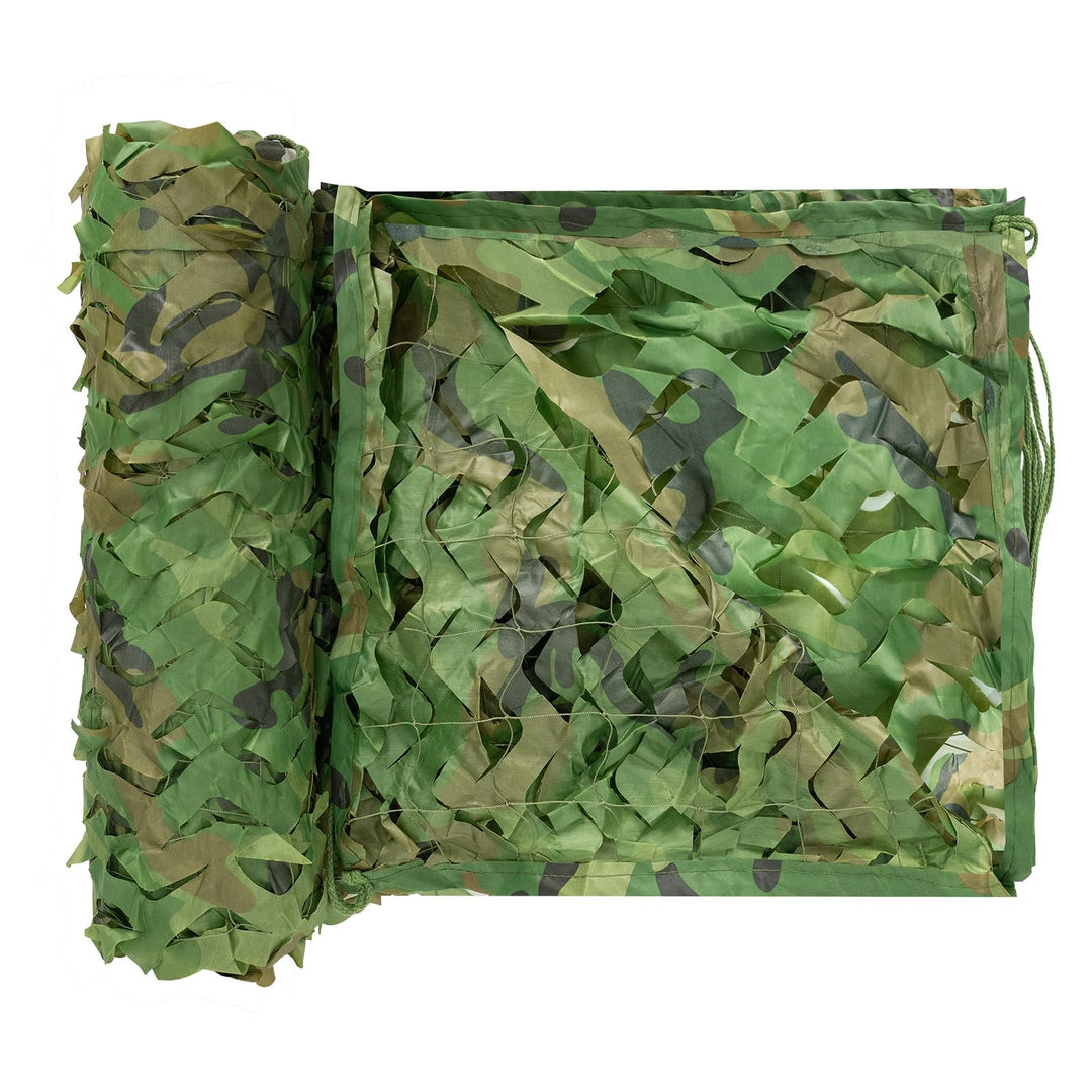 Camouflage Netting, Camo Net Hunting Blind Great for Sunshade Camping Shooting Etc. (150D Polyester, 6.5X10Ft)