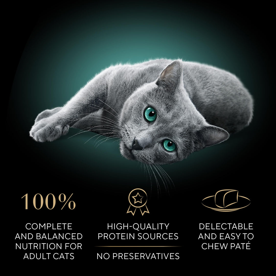 Perfect Portions Wet Cat Food Pate With Sustainable Salmon and Tender Whitefish &amp; Tuna Entree Variety Pack, 2.6 oz., Twin-Pack Trays (12 Count, 24 Servings) (Pack of 2)