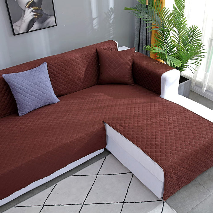 JIABOLANG Double Side L Shape Couch Cover Sectional Sof
