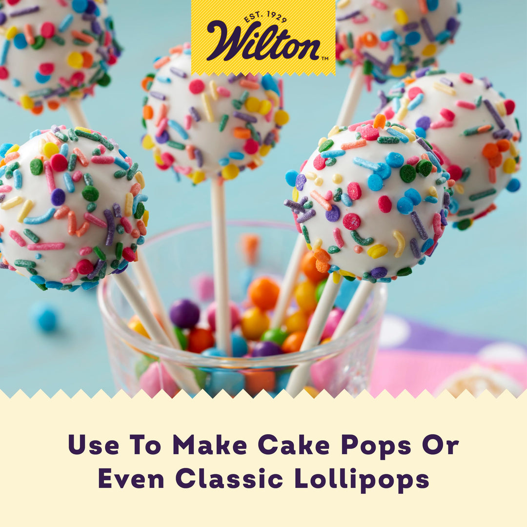 White 6-Inch Lollipop Sticks, Cake Pop Sticks, 100-Count Currenlty #1 item for lollipop sticks search