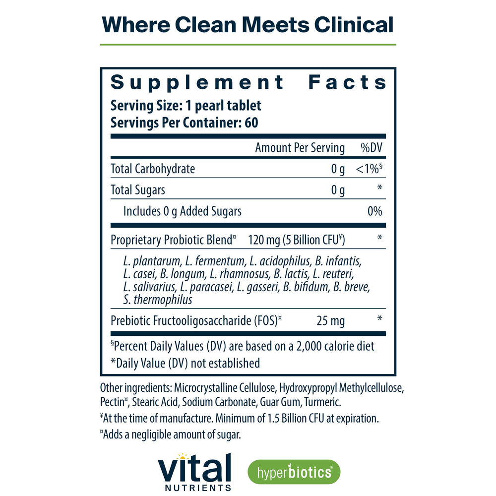Vital Nutrients Pro-15 Prebiotics + Probiotics for Women and Men | 15 Science Backed Strains | Supports Occasional Constipation, Diarrhea, Gas & Bloating | 60 Vegan Time Release Pearls