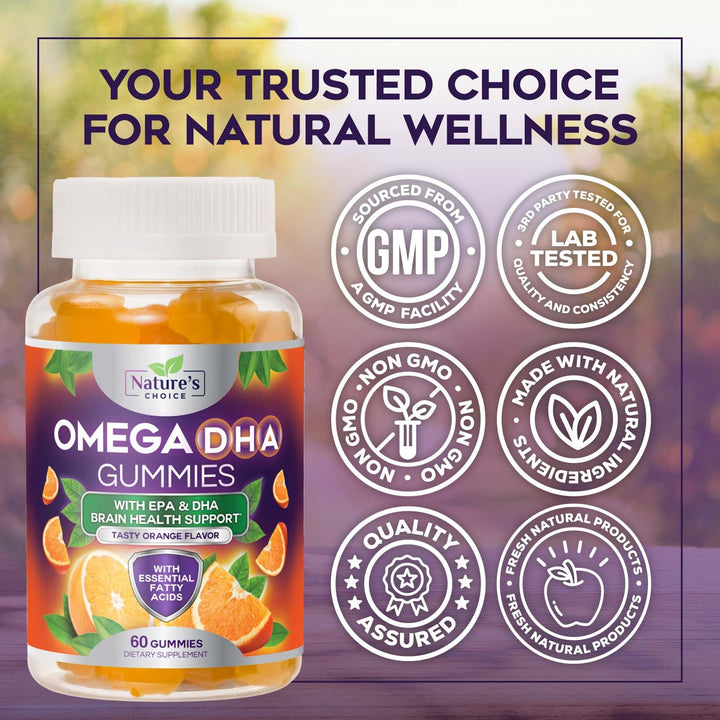 Omega 3 Fish Oil Gummies - Triple Strength Omega 3 Gumm