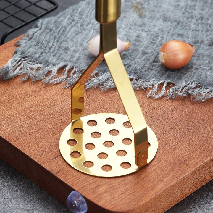 Berglander Potato Masher, Heavy Duty Stainless Steel Go