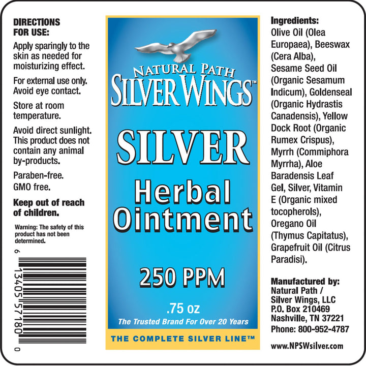 Natural Path Silver Wings Silver Herbal Ointment, 0.75 