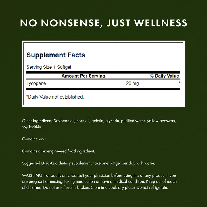 Swanson Lycopene-Natural Men&#39;s Health Supplemen