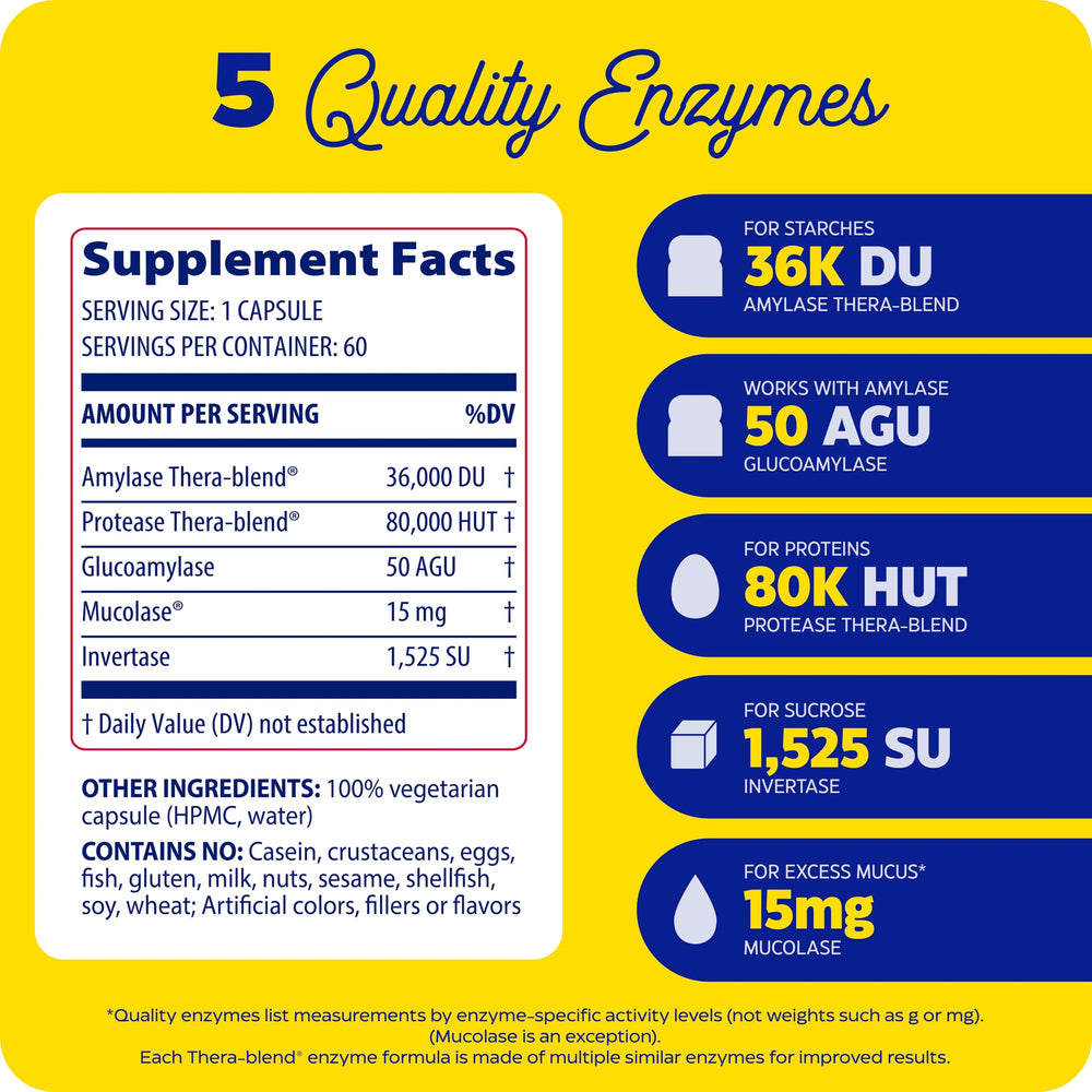 Enzymedica, Allerase, Non-Drowsy Enzyme Supplement to H
