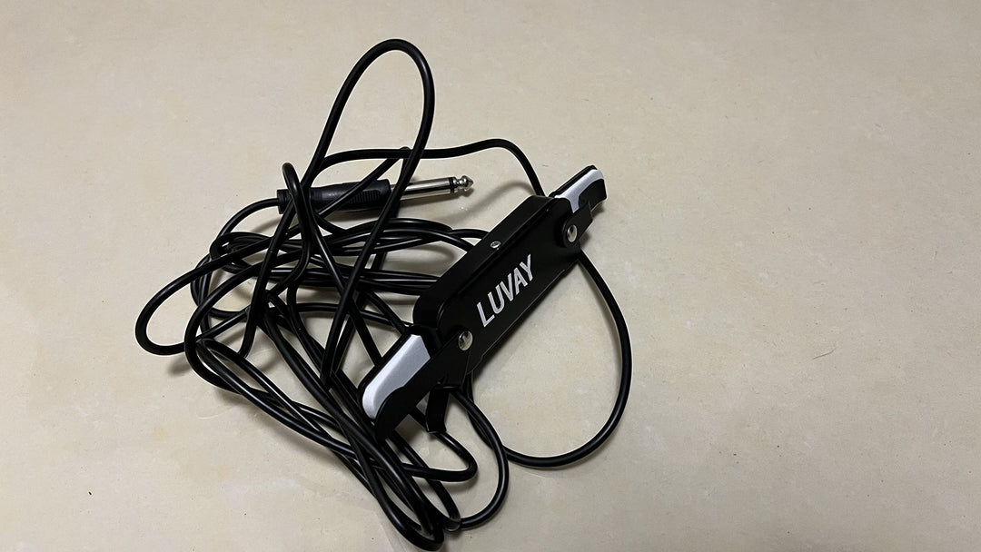 Guitar Pickup Acoustic Electric Transducer for Acoustic Guitar, Cable Length 10&#39; (Gold)