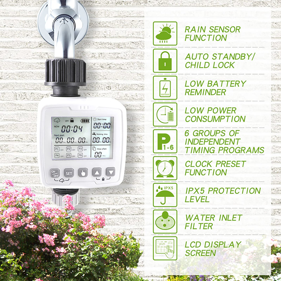 Suertree Automatic Plant Watering System, Wateing Timer
