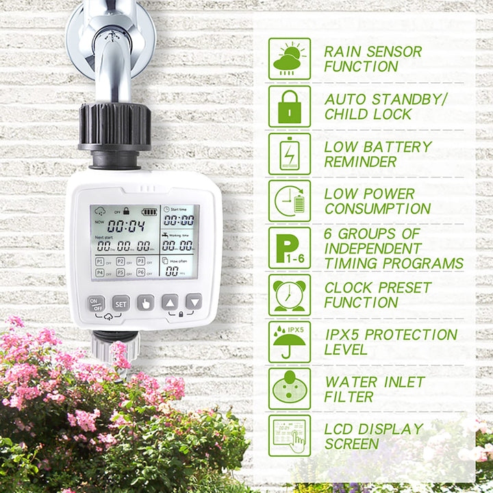 Suertree Automatic Plant Watering System, Wateing Timer
