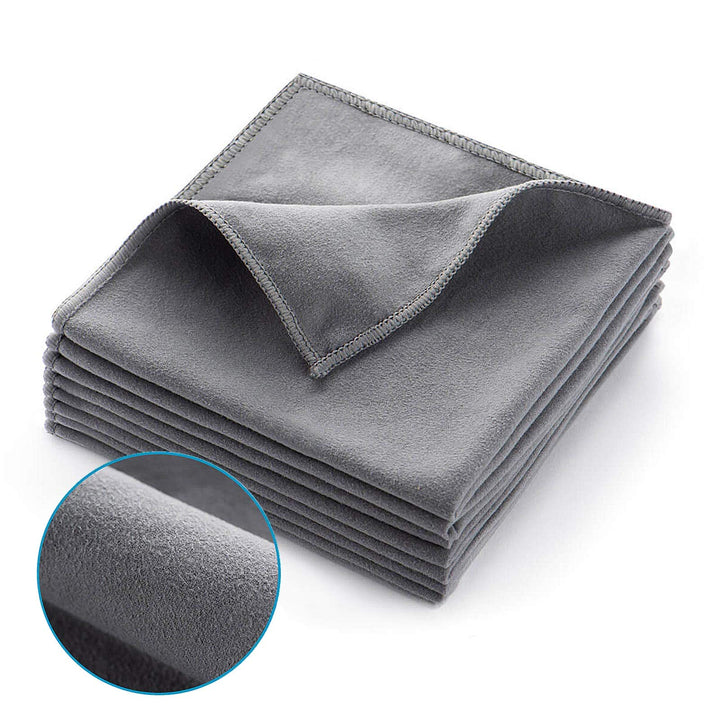 ZHIDIAN Screens Cleaning Microfiber Suede Cloth, 8Pack 