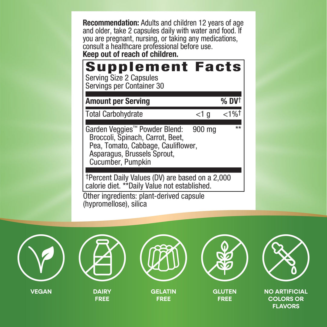 Nature&#39;s Way Garden Veggies, Veggie Powder Blen