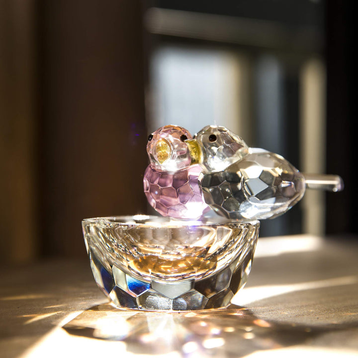 HDCRYSTALGIFTS Crystal Bird Figurine Collectible Art Gl