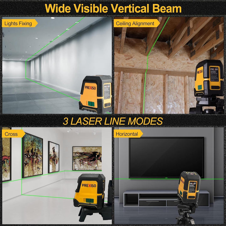 PREXISO Laser Level Self Leveling - 100Ft Rechargeable 