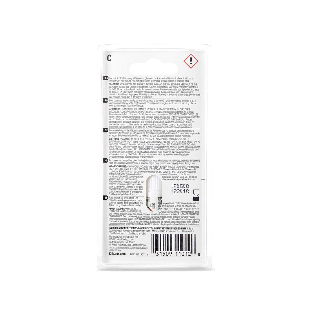 Kiss Maximum Speed Nail Glue (3 Pack)