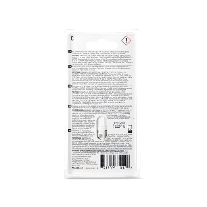 Kiss Maximum Speed Nail Glue (3 Pack)