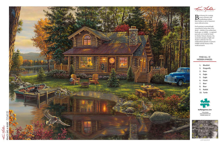 - Kim Norlien - Peace Like A River - 1000 Piece Jigsaw Puzzle for Adults Challenging Puzzle Perfect for Game Nights - Finished Puzzle Size is 26.75 x 19.75