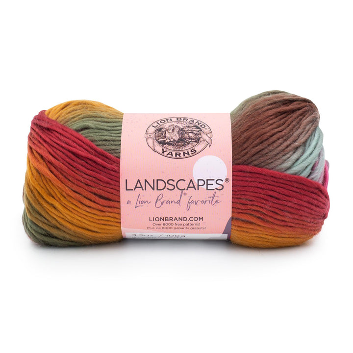 Landscapes Yarn, Multicolor Yarn for Knitting, Crocheting Yarn, Desert Spring, 441 Foot (Pack of 1)