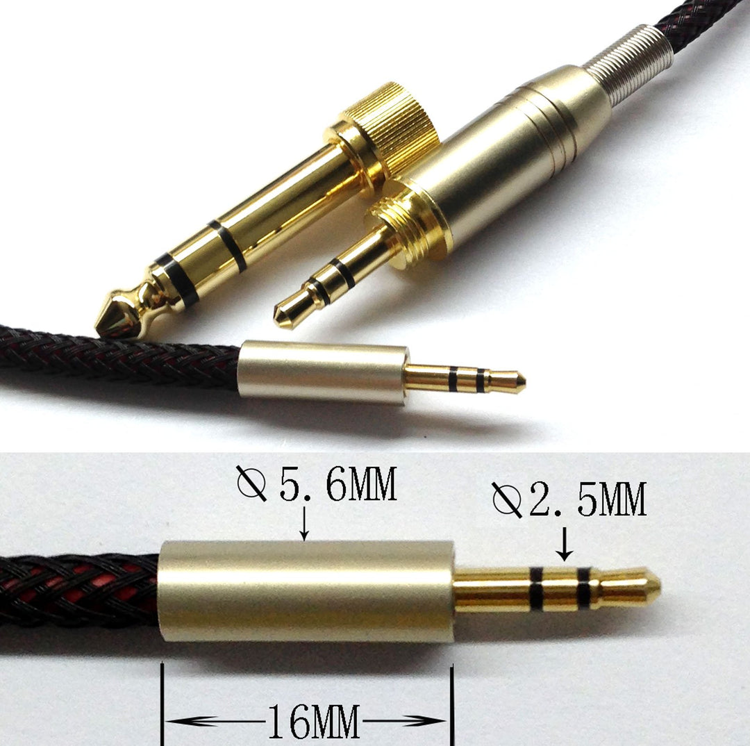 Replacement Audio Upgrade Cable Compatible with Bose 700, QC45, SoundLink, SoundTrue Headphones with 6.35mm Adapter 1.2meters/4feet