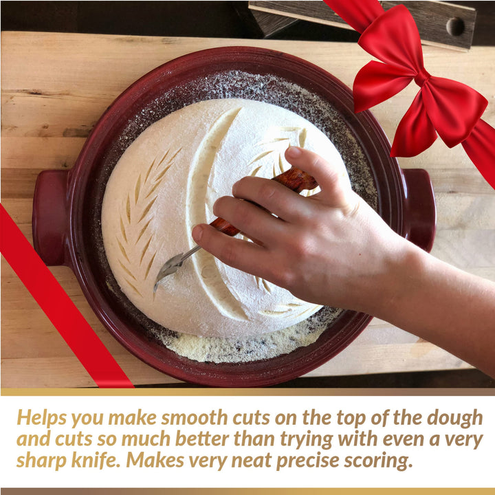 Bread Bakers Lame Slashing Tool -Dough Making Slasher Tools Baking Sourdough Bread Starter Jar Scoring Knife Razor Cutter Slashing Tool Accessories for Cutting Supplies -Great As A Gift