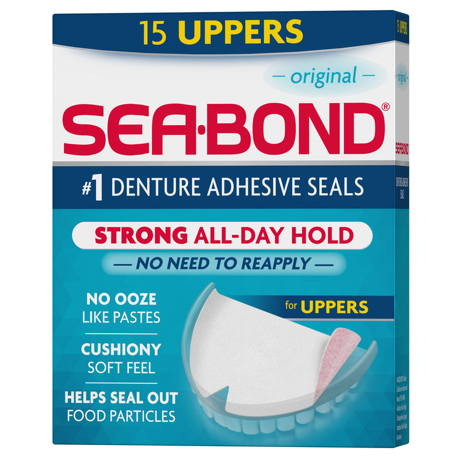 Sea Bond Denture Adhesive, Original, 15 uppers per Pack