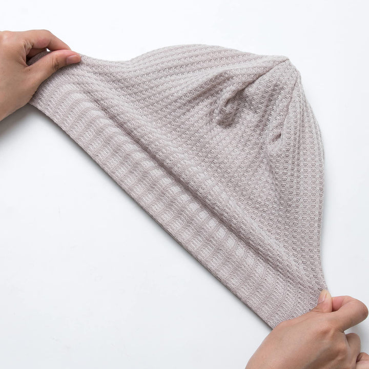 Beanie for Men Skull Cap Cotton Knit Slouchy Beanie Hat for Women Unisex Baggy Lightweight Hip-Hop Beanie Turmeric One Size