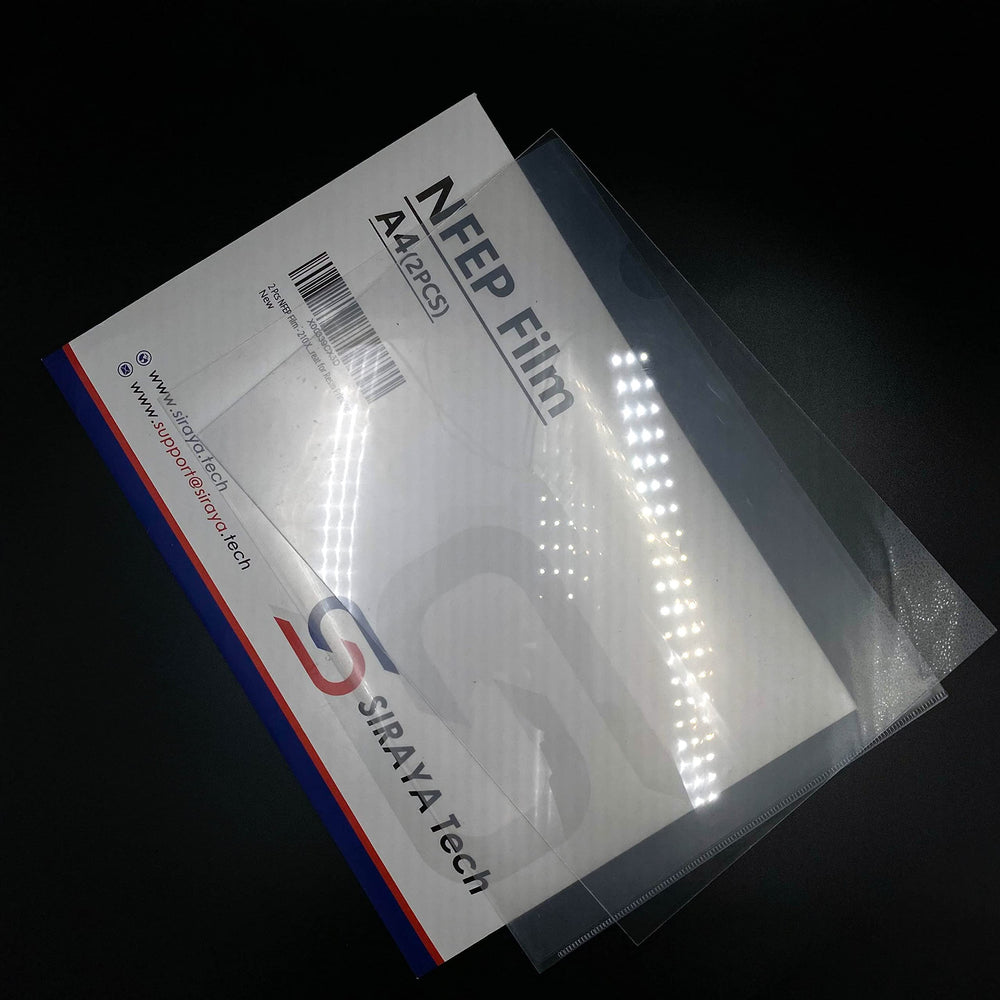 2 Pcs NFEP Film - A4 Size (210 X 297mm) Better Durability Fewer Layer Lines Accurate Print Results Great for Resin Printing Better Performance Over FEP for LCD DLP 3D Printers