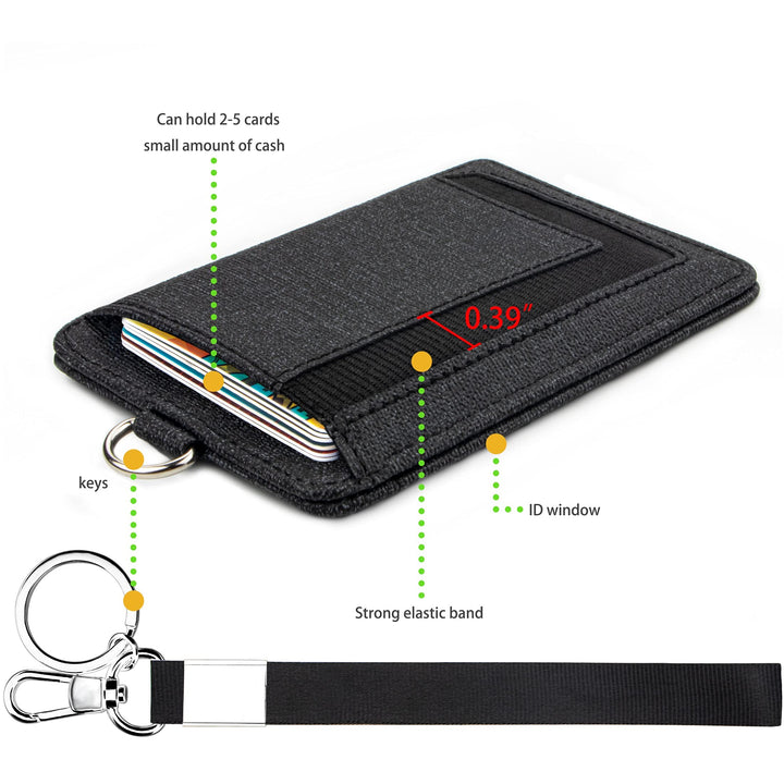 Suweibuke Women Small Wristlet Keychain Wallet Slim Min