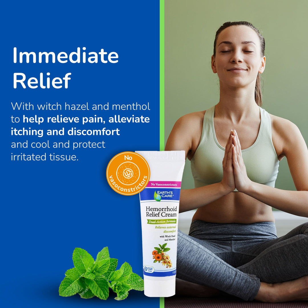 Earth&#39;s Care Hemorrhoid Cream - Hemorrhoid Trea